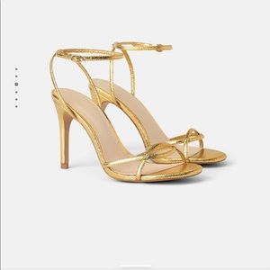 Zara gold heels